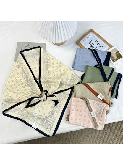 Scarvii - Simple Printed Pattern Fashion Triangle Scarf
