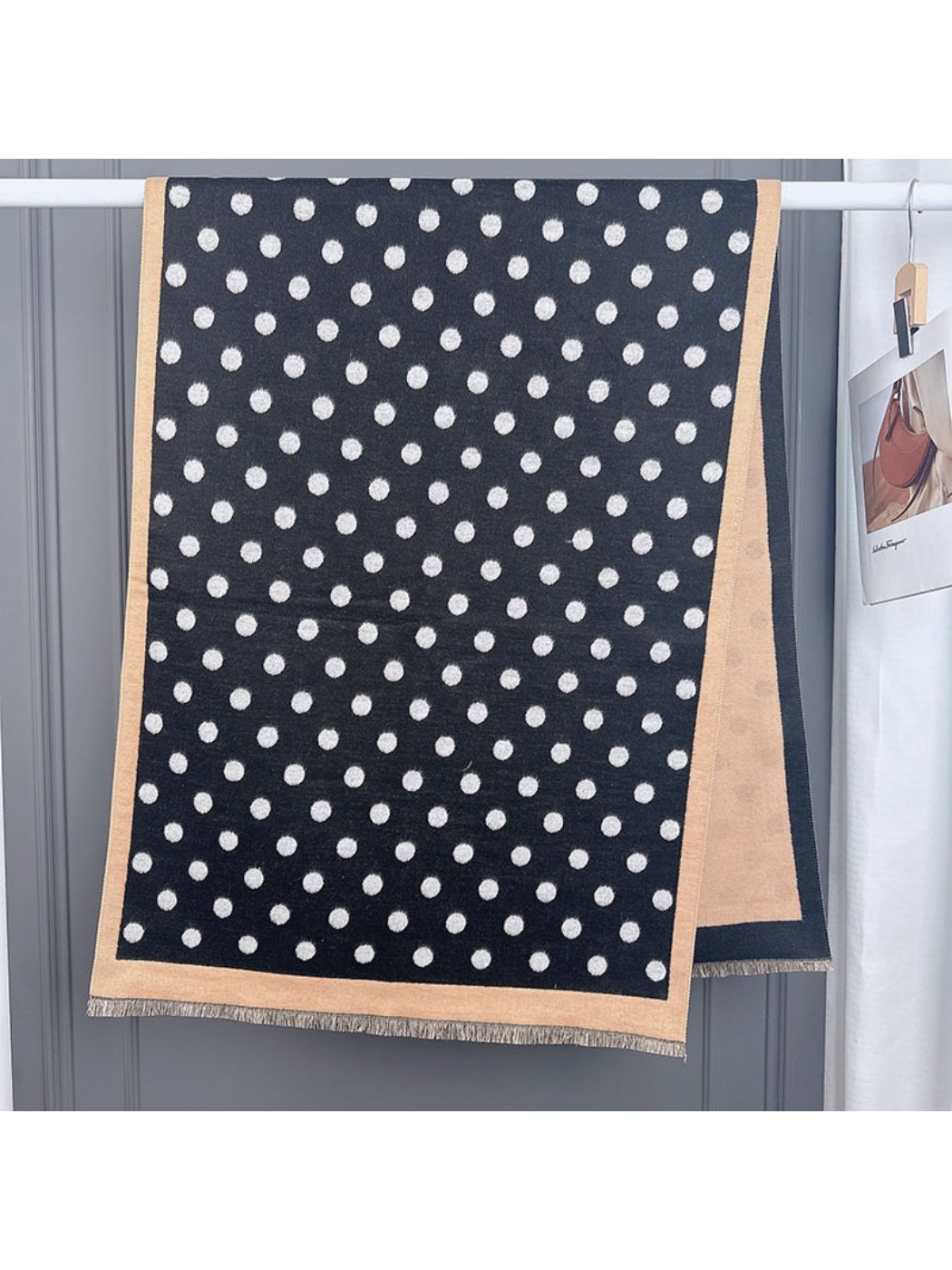 Scarvii - Soft Reversible Polka Dot Scarf