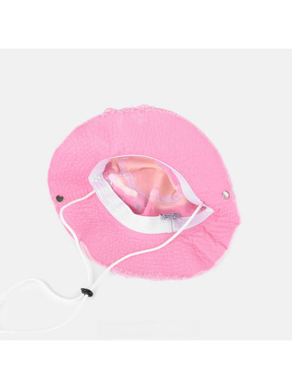 Haila - Pink Gradient Embroidered Women's Bucket Hat