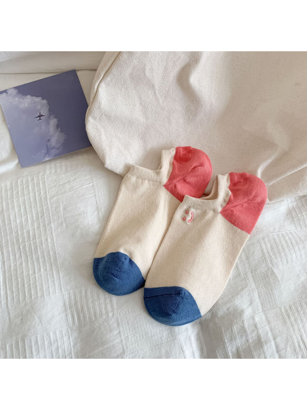 Rufia - Smile Color Block No Show Socks product image 9