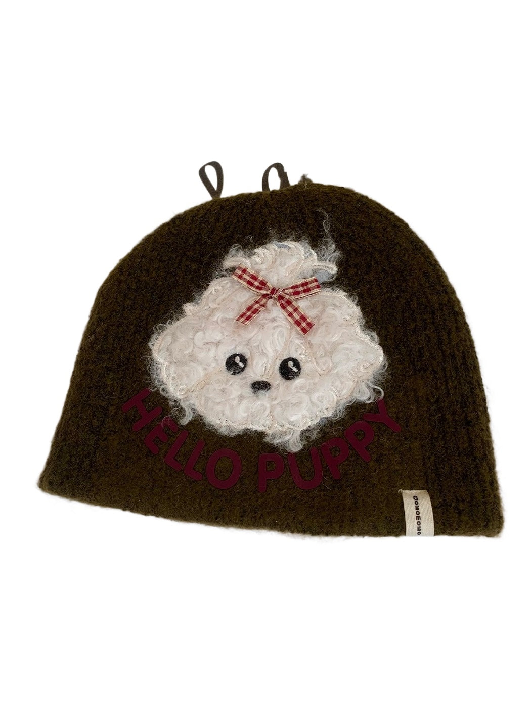 Haila - Textured Puppy Knit Beanie