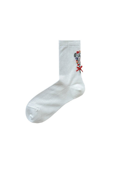 Rufia - Vintage Floral Bow Crew Socks product image 4