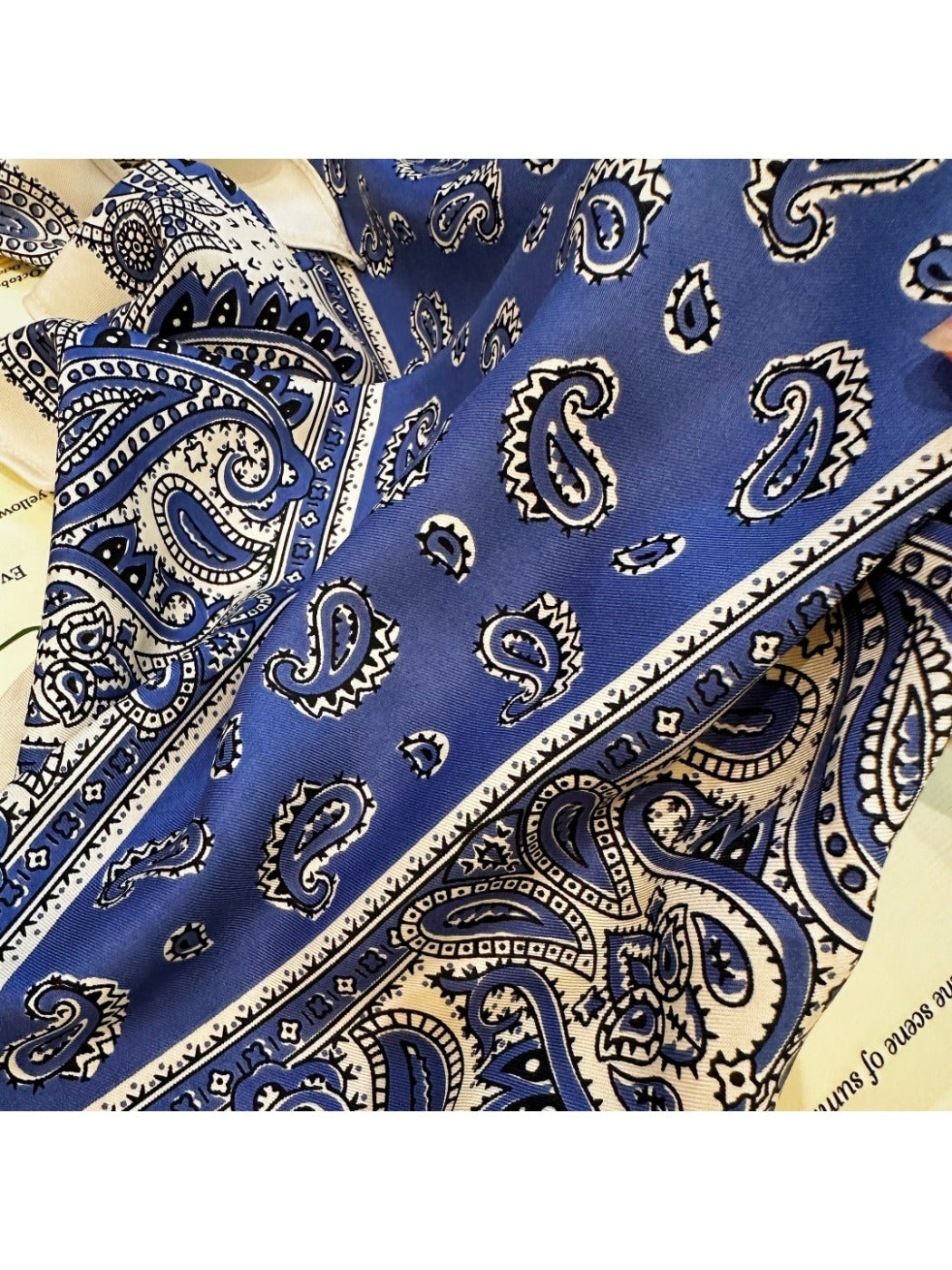 Scarvii - Vibrant Paisley Print Triangle Bandana