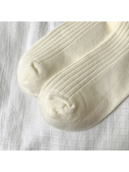 Rufia - Basic Ribbed Knee-High Socks for Women