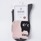 Rufia - Cute Cartoon Cat Mid-Calf Socks