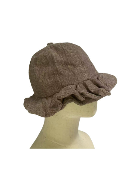 Haila - Vintage British‑Style Ruffled Bucket Hat