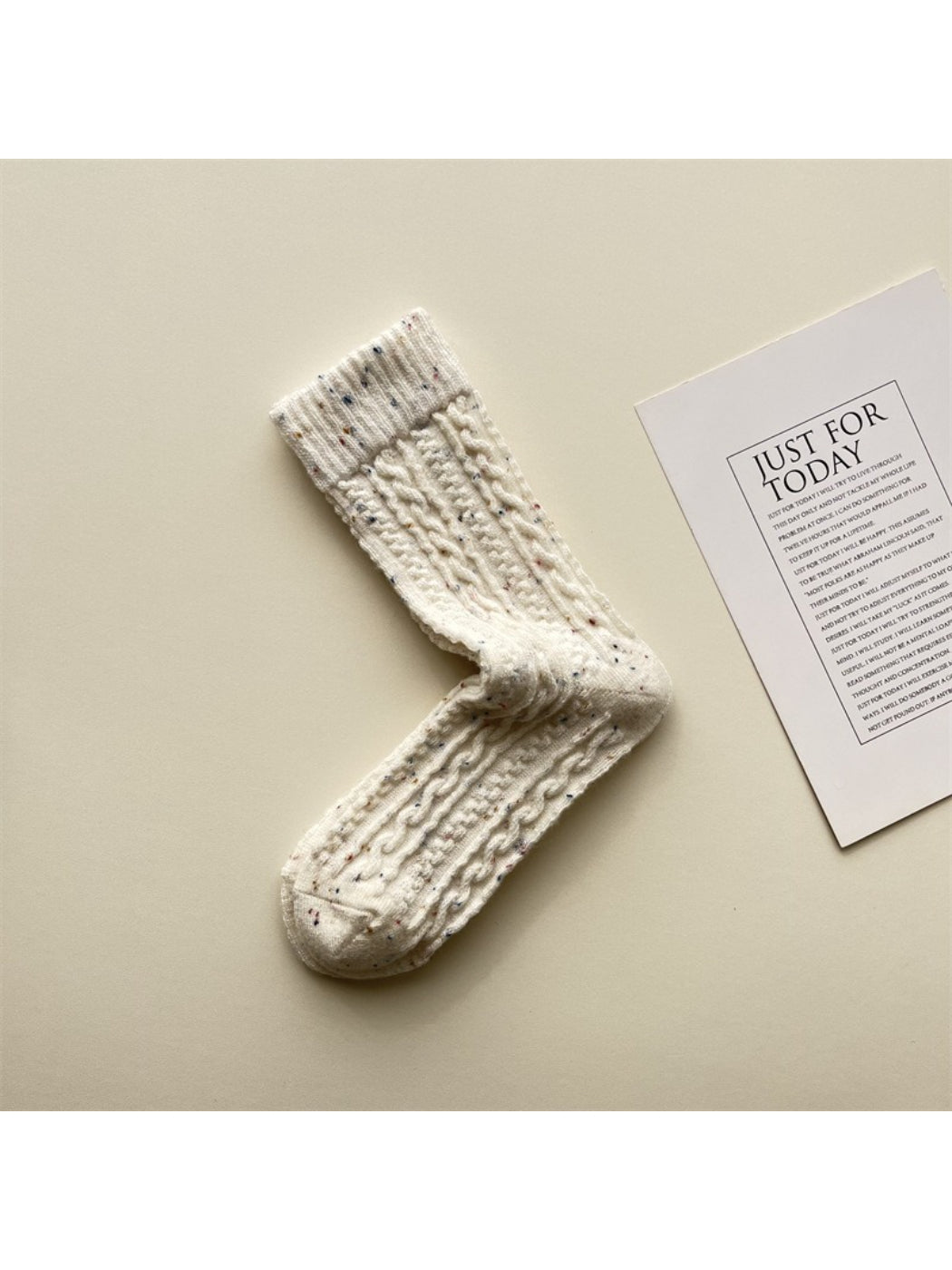 Rufia - Cozy Cable Knit Crew Socks product image 6
