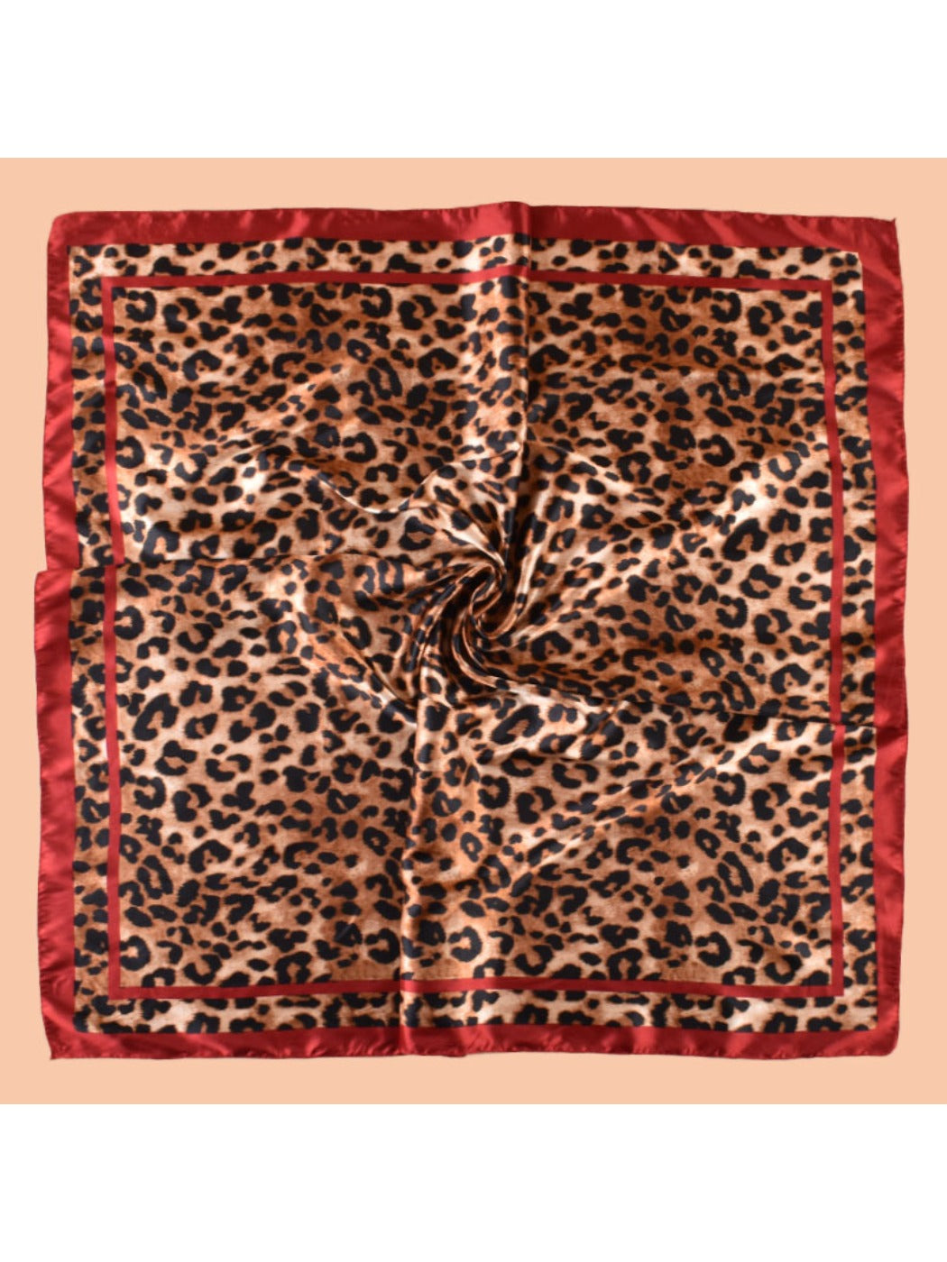 Scarvii - Square Scarf with Leopard Print