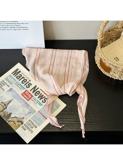 Scarvii - Striped Wavy Eedge Triangle Bandana