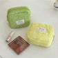 Cosbai - Quilted Floral Candy Color Coin Pouch