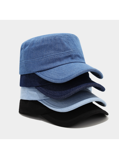 Haila - Flat Top Curved Brim Cadet Cap