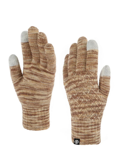 Gloving - Diamond Textured Knit Winter Gloves