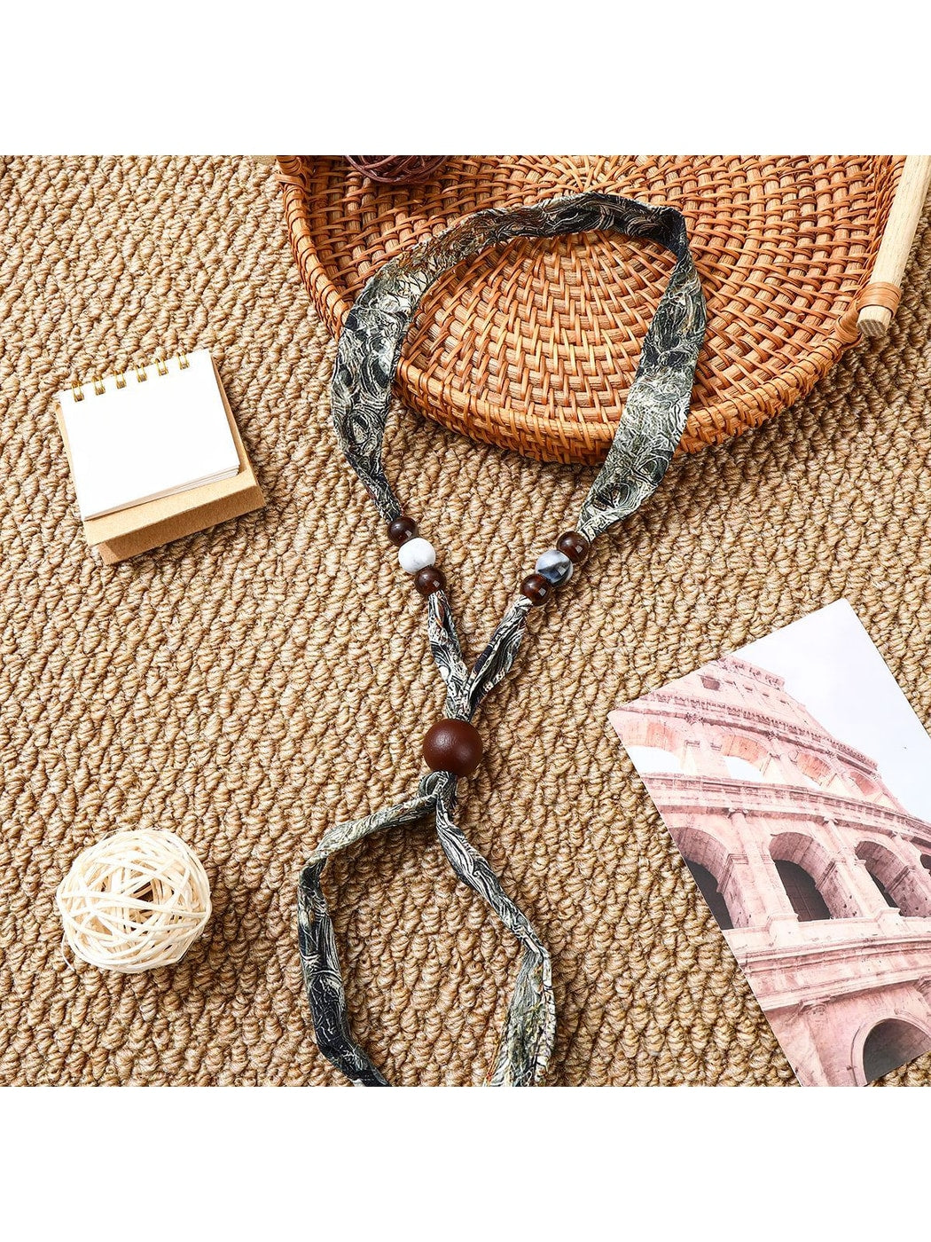 Scarvii - Printed Boho Narrow Neck Scarf