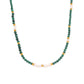 Bauai - Forest Green Minimalist Bead Necklace - Elegant & Delicate