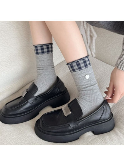 Rufia - Women's Mid-Crew Capsule Socks with Minimalist Prints
