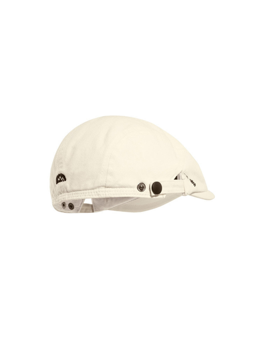 Haila - Embroidered Side Button Flat Cap