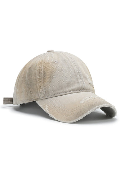 Haila - Solid Color Round Crown Everyday Baseball Cap