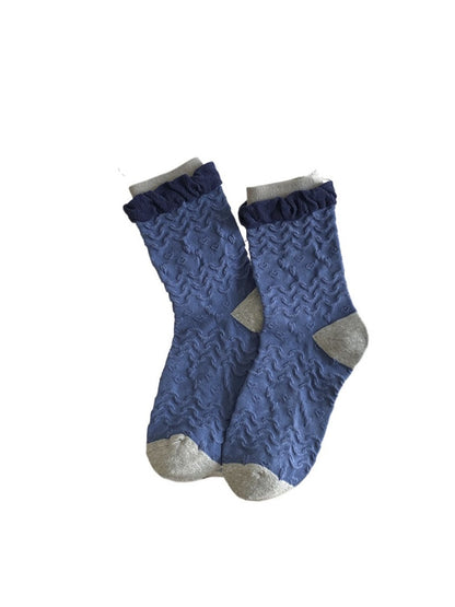 Rufia - Vintage School Style Mid-Calf Capsule Socks