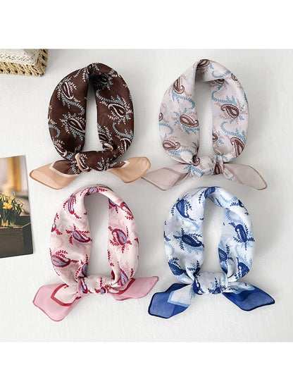 Scarvii - Decorative Paisley Motif Square Scarf