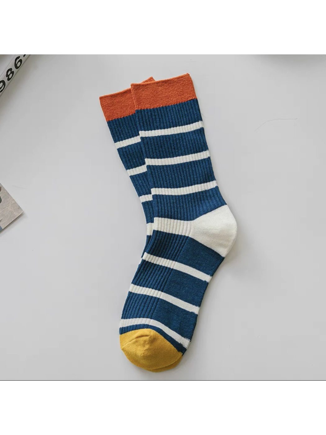 Rufia - Y2K Colorblock Stripe Crew Socks product image 4