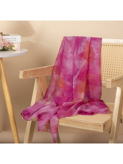 Scarvii - Pink Watercolor Print Scarf