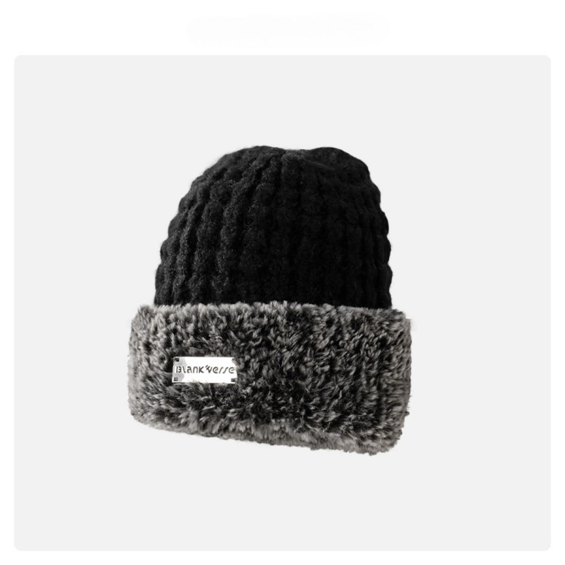 Haila - Color Block Knit Beanie