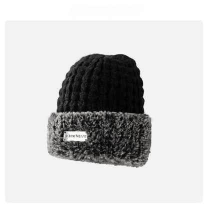 Haila - Color Block Knit Beanie