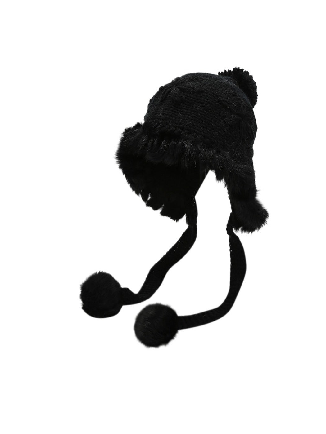 Haila – Solid Embroidered Winter Earflap Beanie