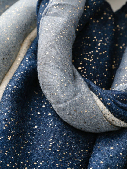 Scarvii - Minimalist Gradient Color Scarf with White Dots - 4 Colors