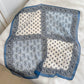Scarvii - 27" Blue Paisley Summer Scarf - Lightweight & Stylish