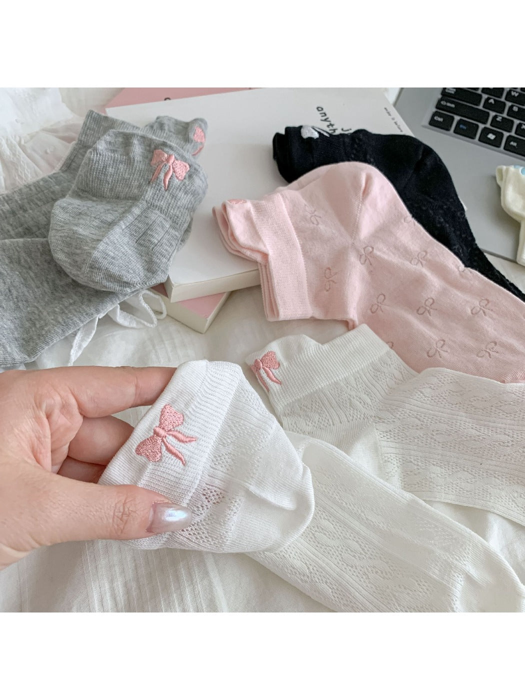 Rufia - Soft Bow Everyday Ankle Socks product image 1