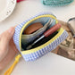Cosbai - Square Plaid Everyday Storage Zipper Pouch Bag