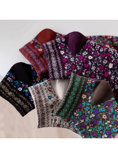 Rufia - Floral Pattern Women's Ankle Socks