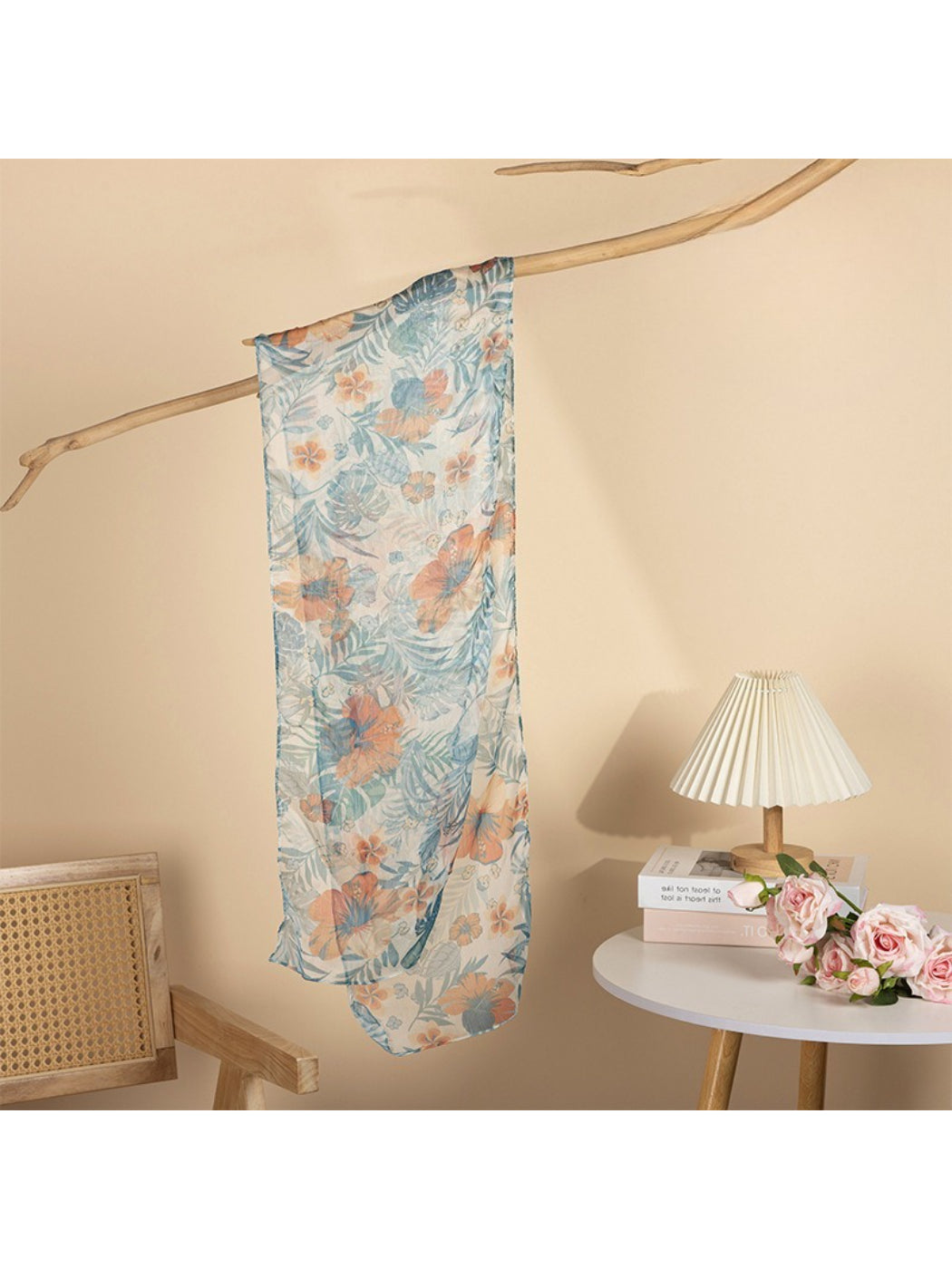 Scarvii - Soft Botanical Floral Print Scarf