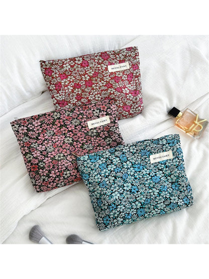 Cosbai - Vintage Floral Cosmetic Pouch