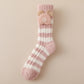 Rufia - Striped Cute Towel Socks