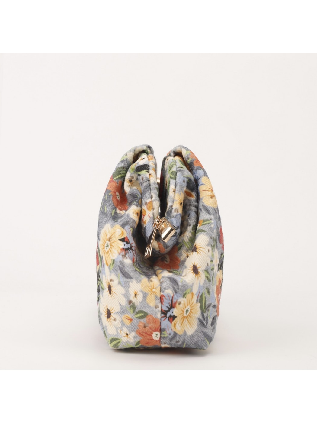 Cosbai - Retro Floral Print Small Clutch Bag