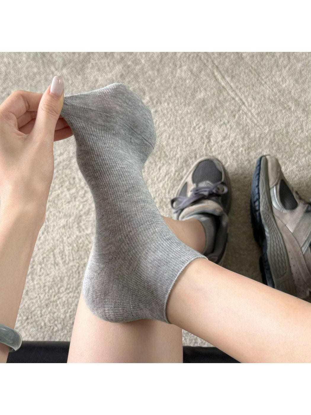 Rufia - Minimal Plain Daily Women's Ankle Socks