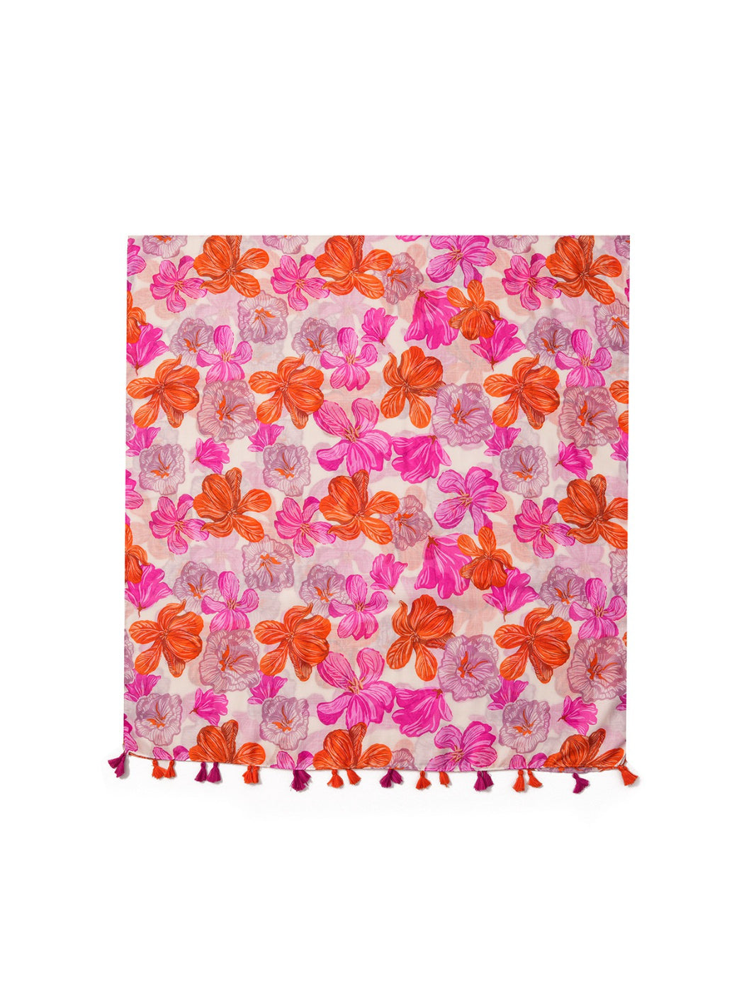 Scarvii - Floral Breeze Tassel Scarf