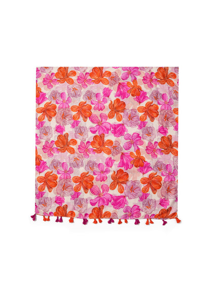 Scarvii - Floral Breeze Tassel Scarf