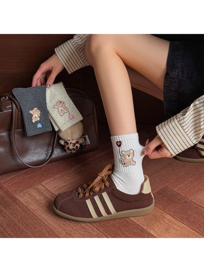Rufia - Cozy Bear Motif Crew Socks product image 3