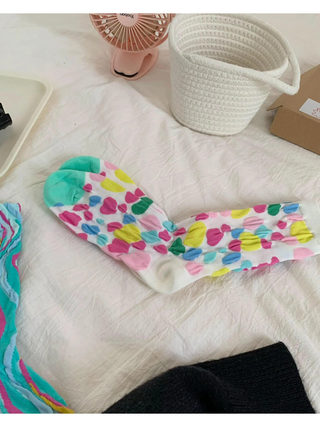 Rufia - Abstract Pattern Crew Socks