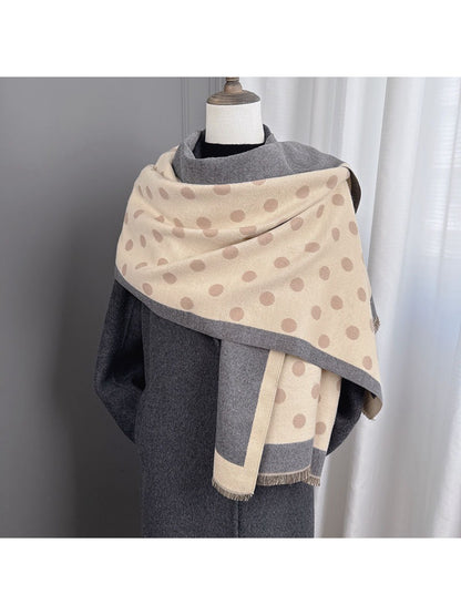Scarvii - Soft Reversible Polka Dot Scarf
