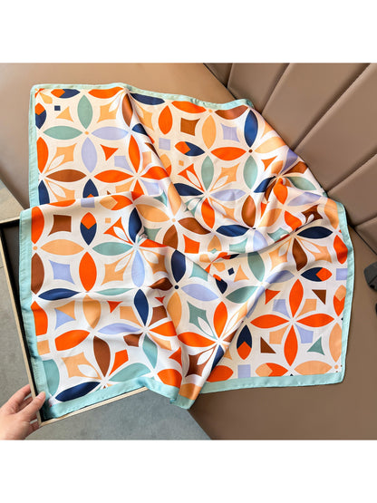 Scarvii Colorful Geometric Square Scarf