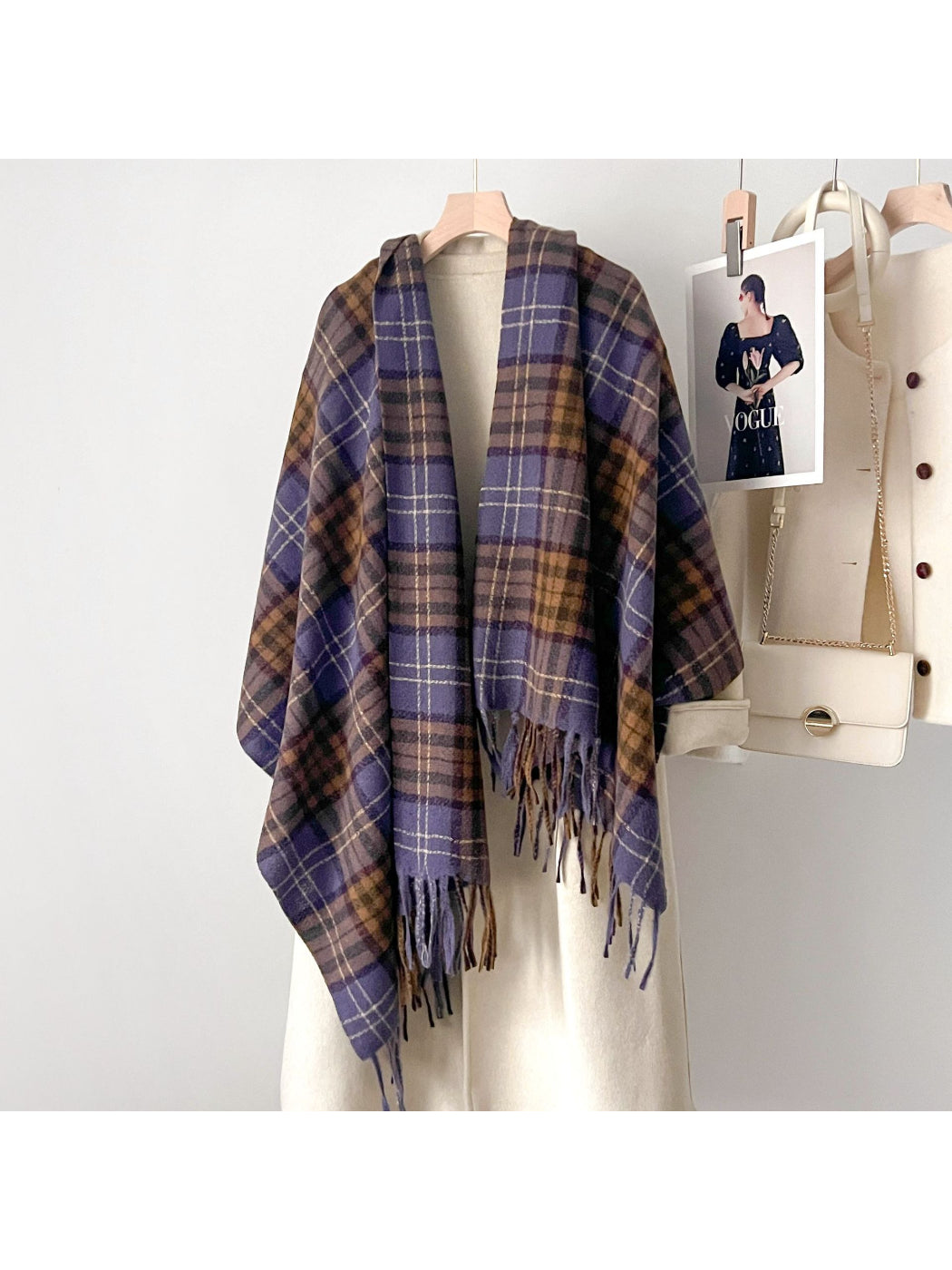Scarvii - Classic Checkered Cozy Winter Scarf