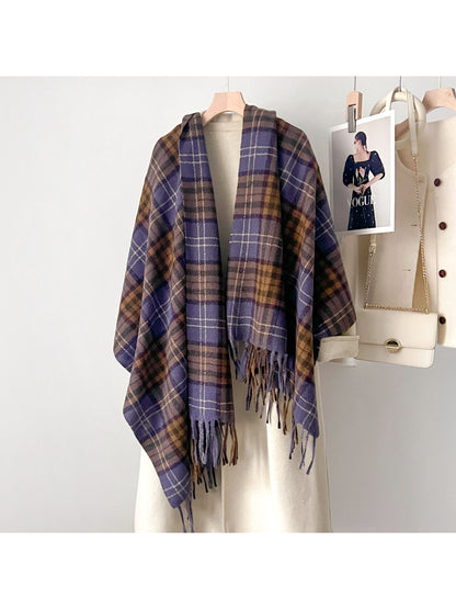 Scarvii - Classic Checkered Cozy Winter Scarf