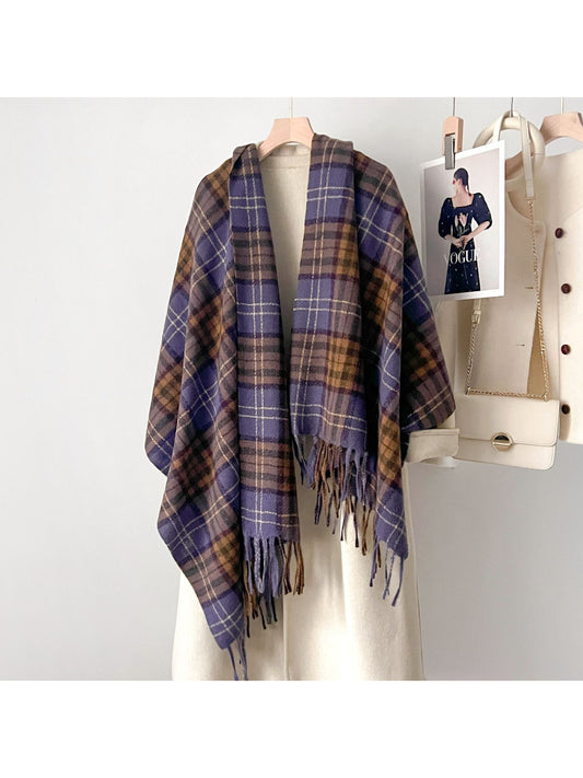 Scarvii - Classic Checkered Cozy Winter Scarf