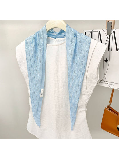 Scarvii - Sweet Style Knit Look Triangle Bandana