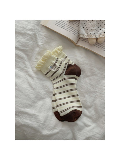 Rufia - Cute Animal Embroidered Crew Socks product image 4
