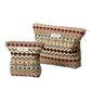Cosbai - Boho Chic Clutch Makeup Bag With Zipper